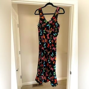 Beautiful Silk Butterfly Dress with loop detail.